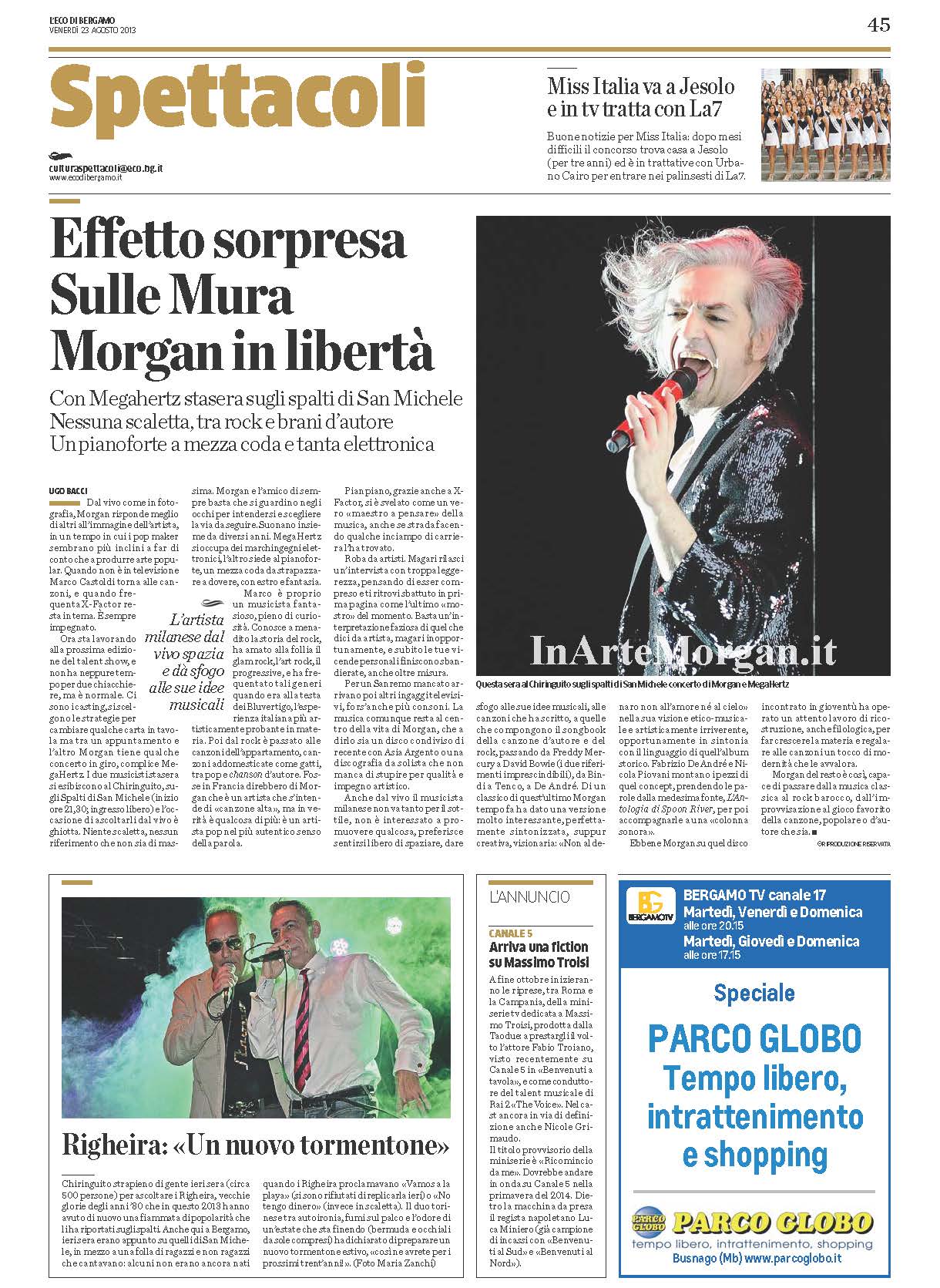 Morgan - L'eco di Bergamo